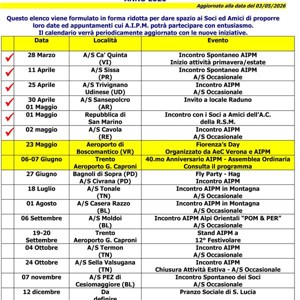Calendario 2026